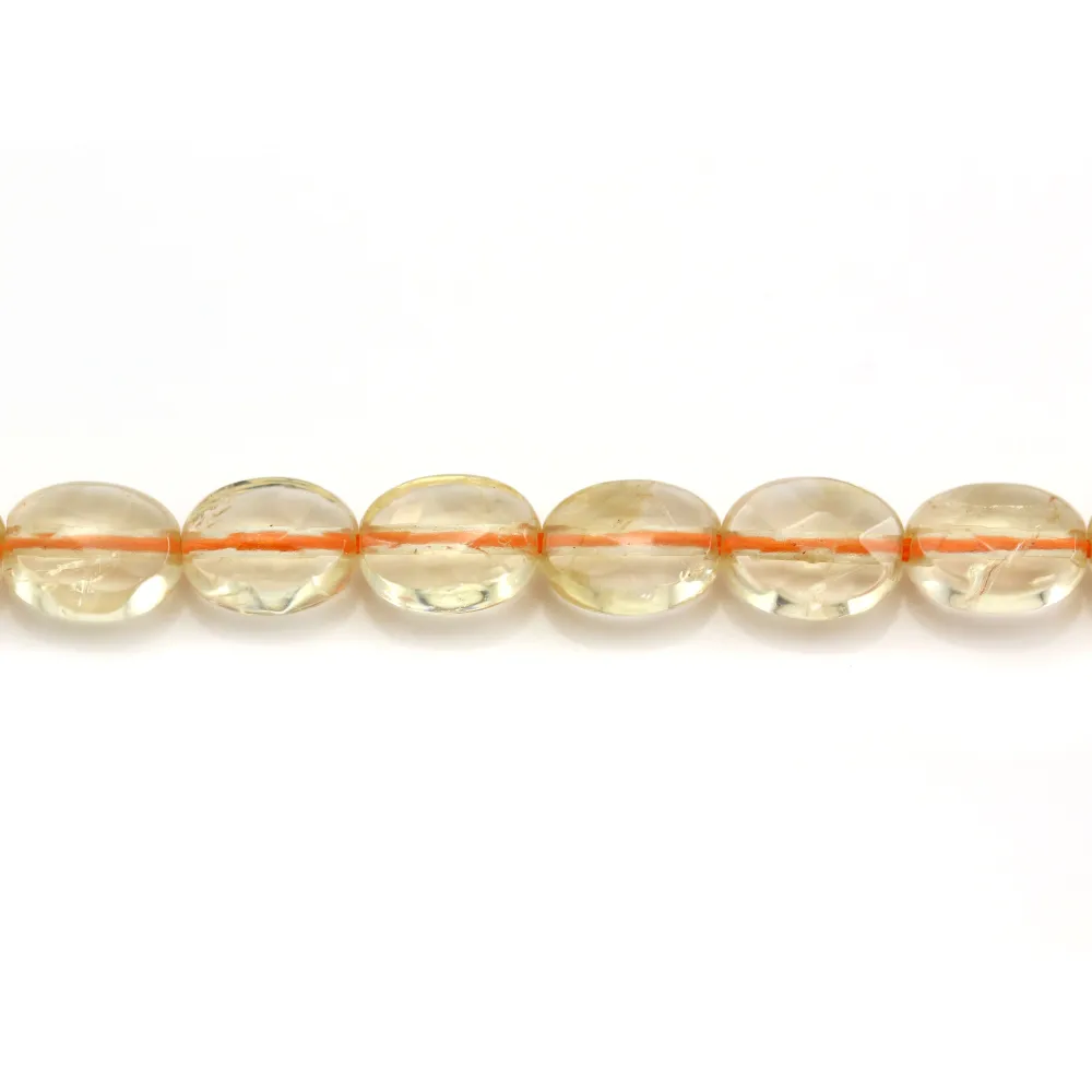 Citrine ovale facette 6x8mm x 40cm