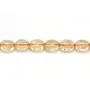 Citrine faceted oval 6x8mm x 40cm
