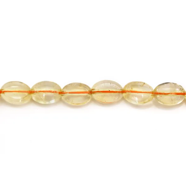 Citrine ovale 7x10mm x 4 pcs