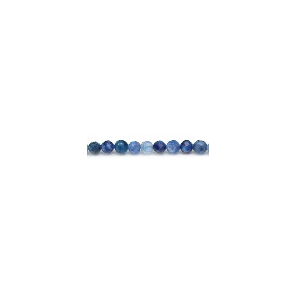 Bracciale E Collana In Cianite Naturale Blu Sfaccettata, Perle 2x4mm, Regalo Donna