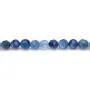 Cyanite de couleur bleu, de forme ronde facetté, 2.5mm x 39cm