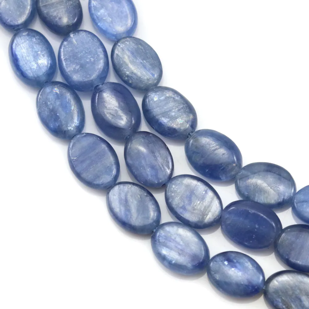 Cyanite ovale 6x8mm x 40cm