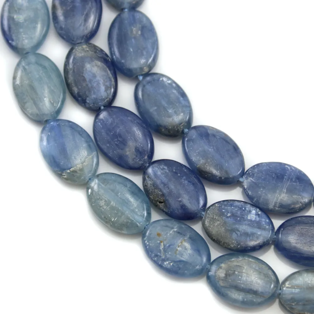Cyanite ovale 10x14mm  A x 40cm