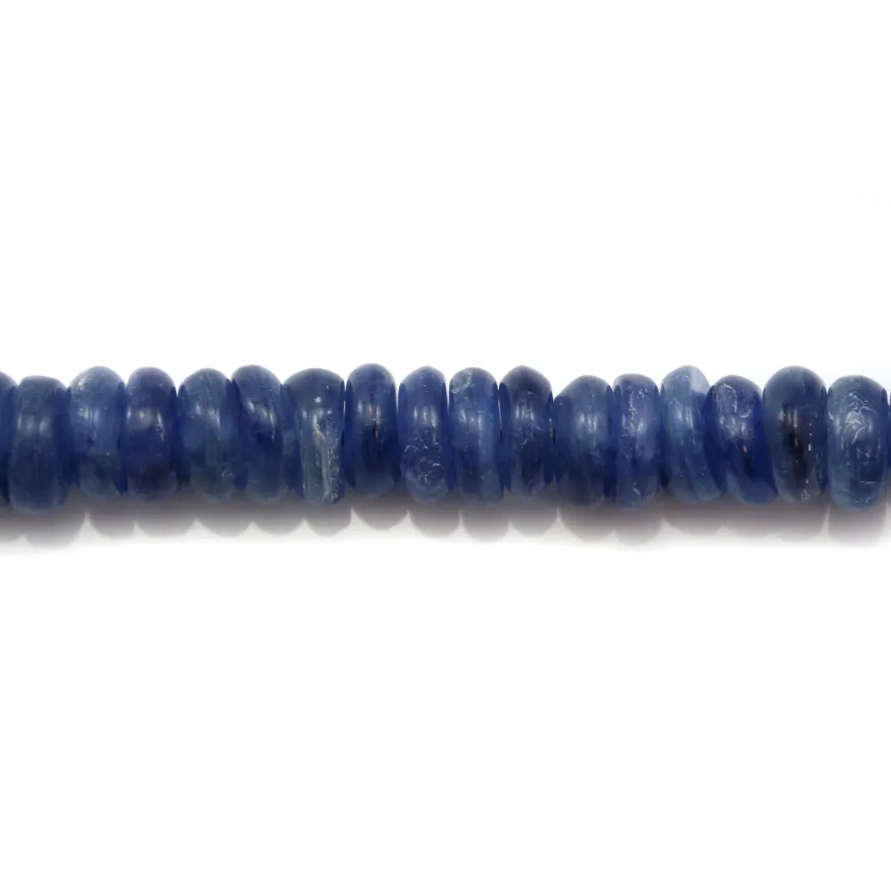 Cyanite rondelle 8mm x 10 pcs