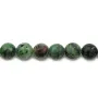 Ruby Zoisite Rond Facette 16mm x 40cm