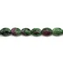 Ruby zoisite ovale 6x8mm x 40cm