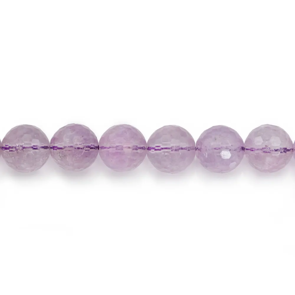 Perles En Améthyste Naturelle Facettées En Forme De Poire - Brin De 9,5"