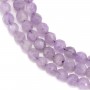 Jade purple Round  faced 6mm A+ x 40cm