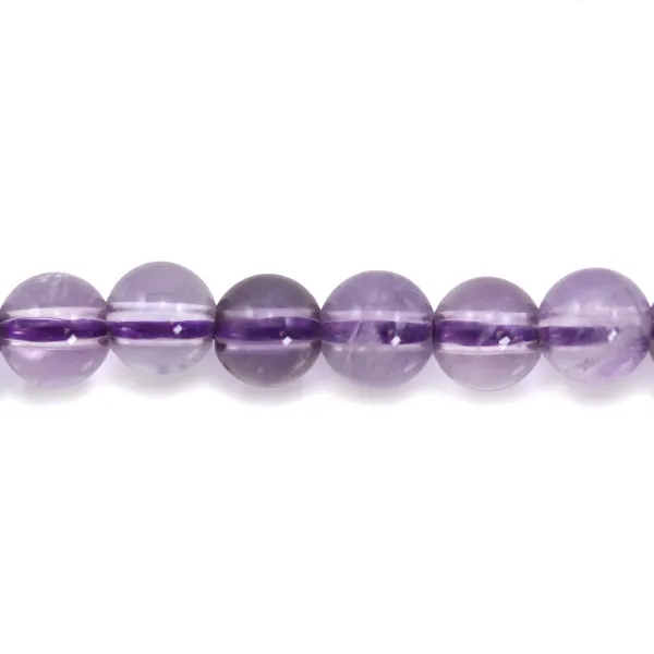 Clear Amethyst Round 4mm x 40cm