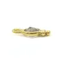 Breloque en Labradorite ronde facettée sur argent doré 5mm x 2pcs