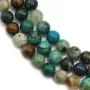 Azurite chrysocolle ronde 7mm x39cm