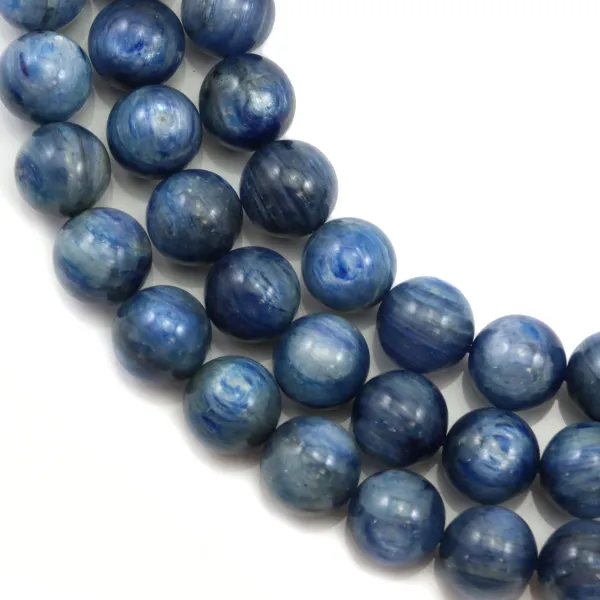 Cyanite ronde 11.5-12mm x 39cm