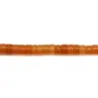 Aventurine orange,en forme de rondelle 2x4.5mm x 38cm