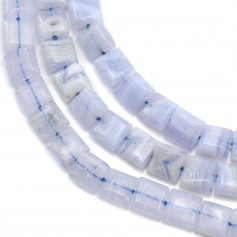 Blue Chalcedony Square 8mm x 40cm