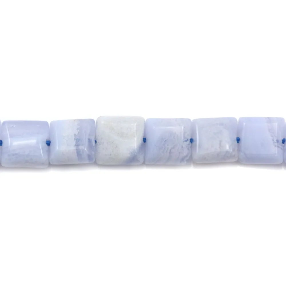 Calcédoine Carré 8mm x 5pcs