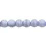 Calcédoine Rond Facette 6mm x 10pcs