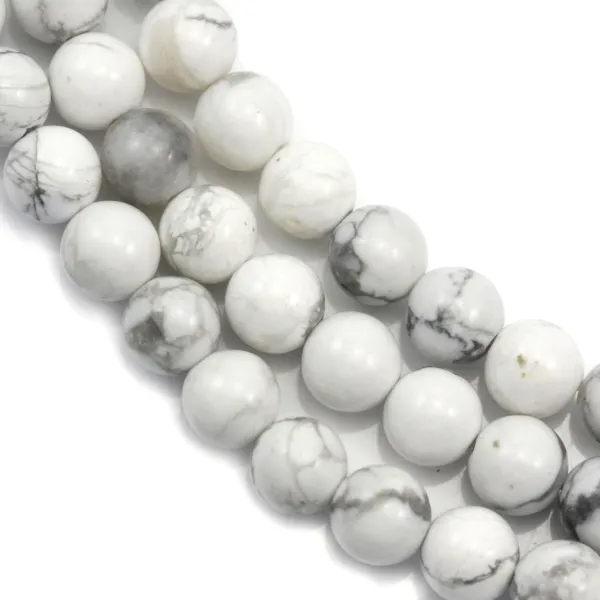 Howlite Bianca rotonda 4.5mm x 38cm