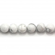 White Holite Round 4mm x 20 pcs 