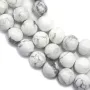 White Round Holite  12mm x 40cm 