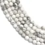 Holite Blanche ronde facette 3mm x 40cm