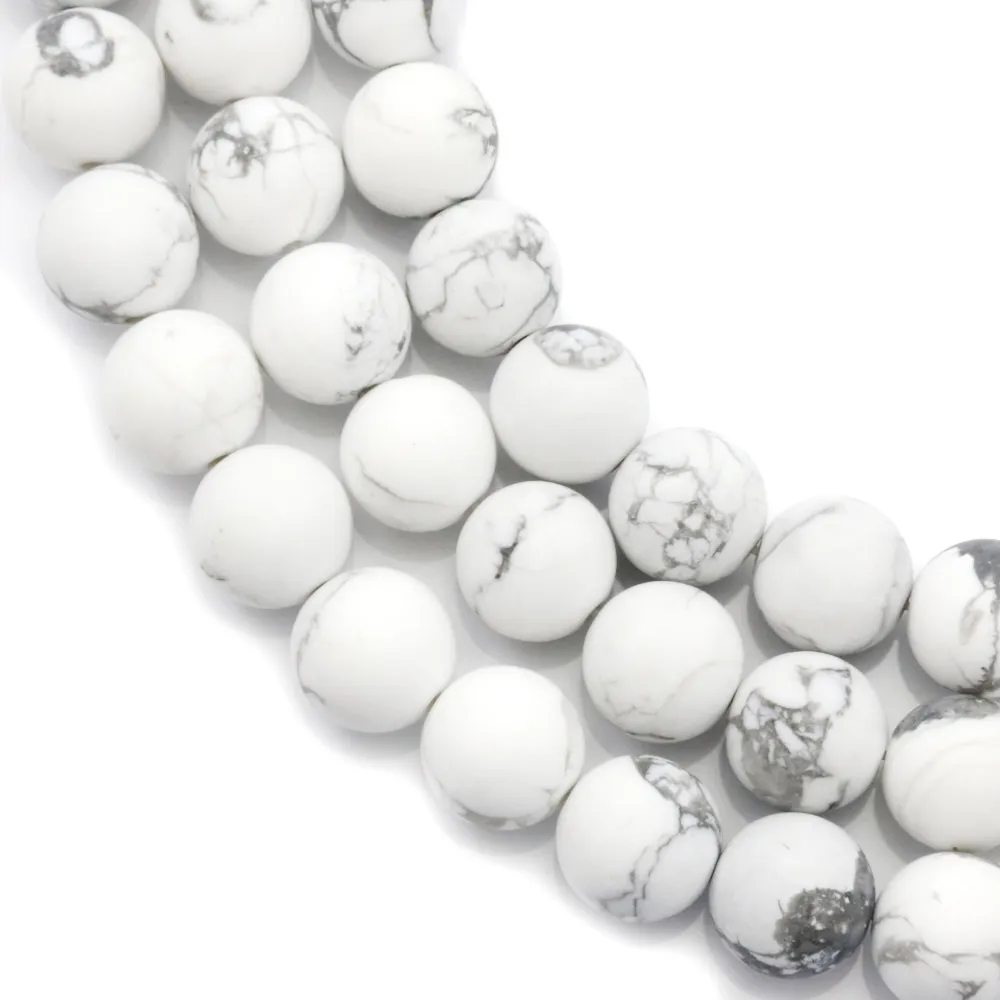 White mat howlit round 8mm x 40cm 
