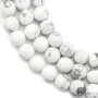 White mat howlit round 8mm x 40cm 