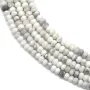 Howlite rondelle facette 2x3mm x 40cm