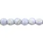 Calcédoine rond plat 8mm x 40cm