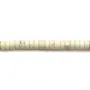 Howlite de couleur beige, en forme de rondelle, 3 * 4mm x 40cm