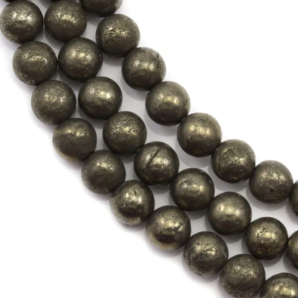 Pyrite Ronde 6mm x 40cm 