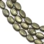 Pyrite Ovale  10x14mm x 40cm