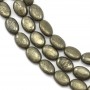Pyrite Oval 7x9mm x 40cm 