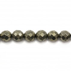 Pyrite Faceted Round