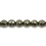 Pyrite Ronde Facette 6mm x 40cm 