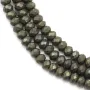 Pyrite rondelle facette 2.5x4mm x 40cm