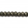 Pyrite rondelle facette 2.5x4mm x 40cm