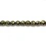 Pyrite Ronde Facette 3mm x 40cm 