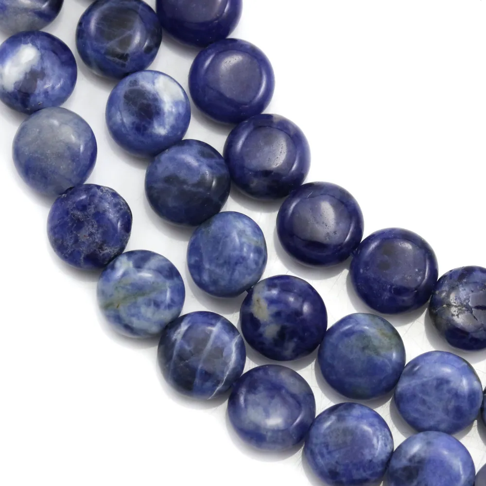 Sodalite rond plat 8mm x 40cm