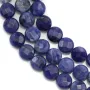 Sodalite rond plat facetté 8mm x 40cm