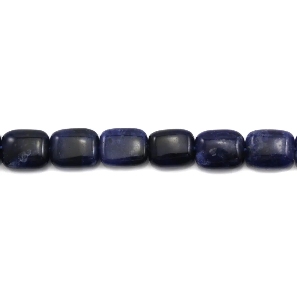 Jade teinté Bleu Goutte Plate facette 12x15mm x 1PC