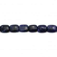Jade colored Blue Flat drop faceted  12x15mm x 1pc