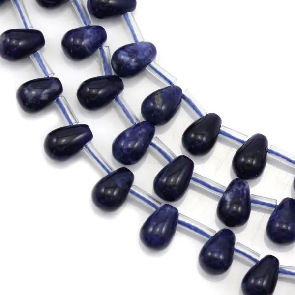 Forma de gota Sodalite, 6x9mm x 40cm