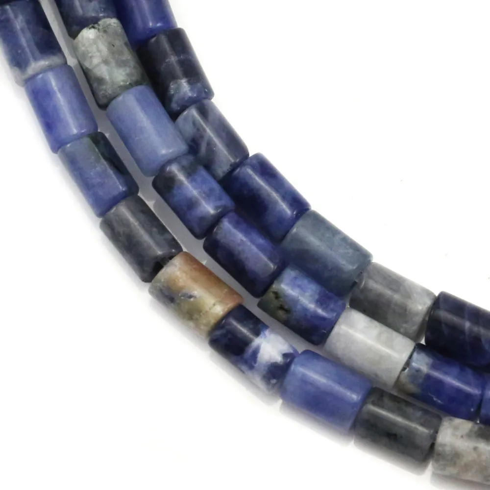Sodalite tube 4x6mm x 40cm