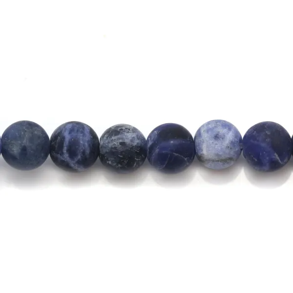 Sodalite matte ronde 6mm x 10 pcs