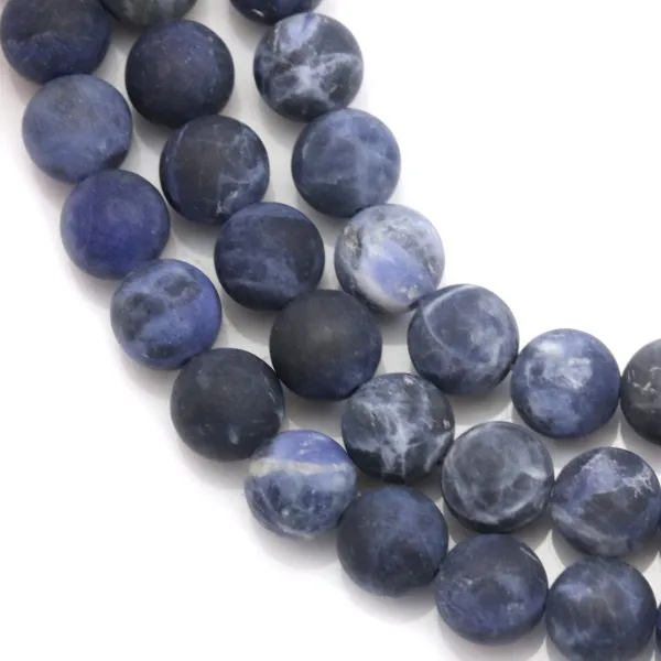 Sodalite matte ronde 8mm x 40cm
