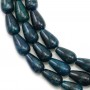 Apatite of blue color, in rdroped shape, 6 * 10mm x 39cm