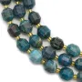 Apatite,en forme d'octogonal facette sur fil 10mm x 40cm