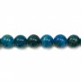 Apatite round faceted 3x4.5mm x 40cm