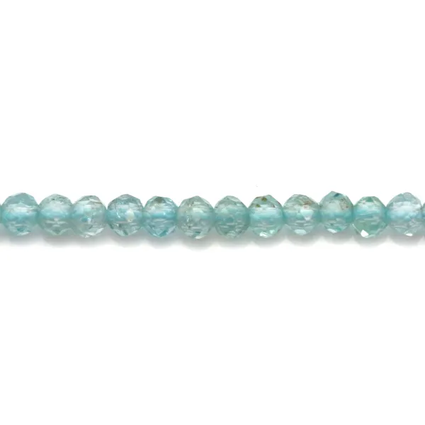 Apatite rondelle facette 2x3mm x 4pcs