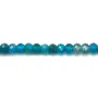 Apatite rondelle facette 2x3mm x 40cm